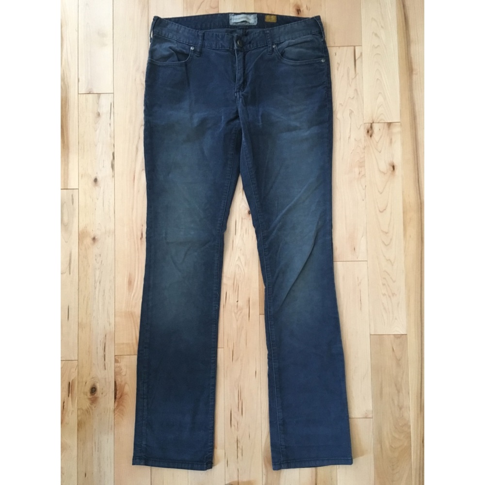 Anthropologie PILCRO vintage slim gray corduroy 28